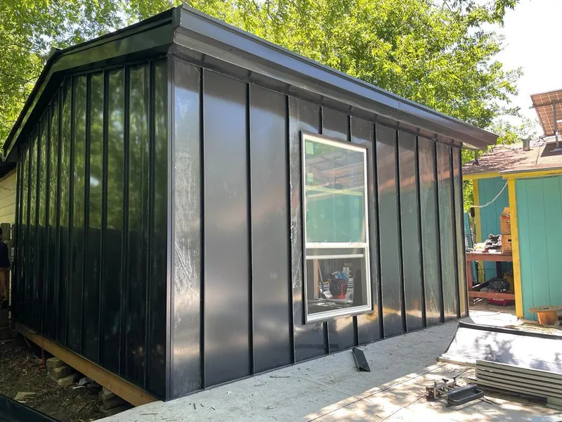 Black standing seam metal wall panels for Metal Roof Installation in Lakeland